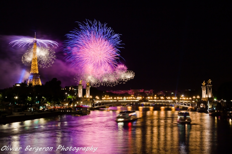 Paris National day firework 2014