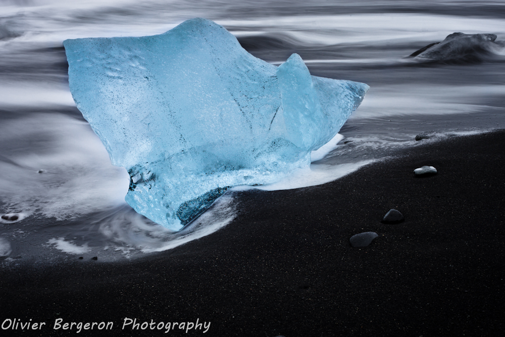 Ice on beach - Jokulsarlon - Iceland - landscape