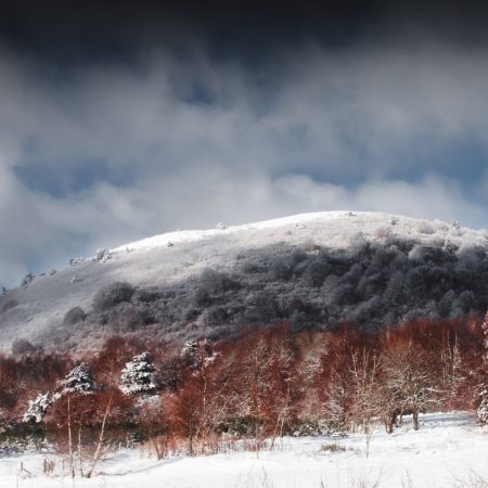 Puy des Goules - Auvergne - France - winter landscape - paysage d'hiver