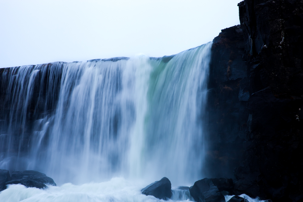 oxararfoss waterfall - iceland