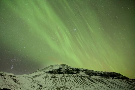 aurora borealis and orion nebulae - Iceland