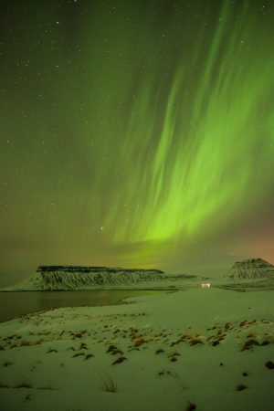 aurora borealis - snaefellnes - iceland