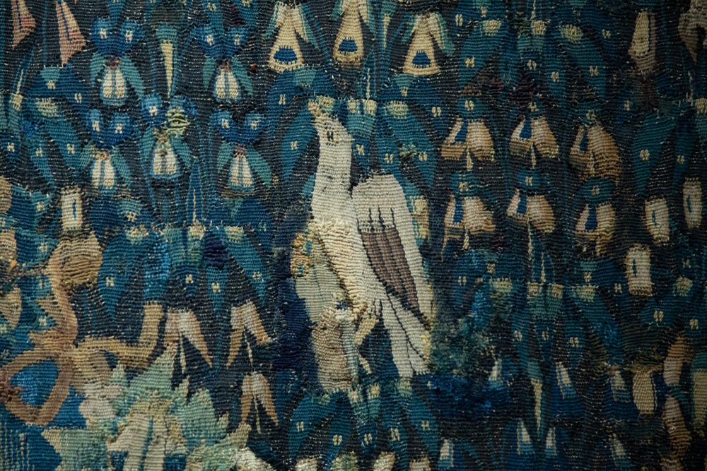 bird - tapestry detail - Chateau de Langeais