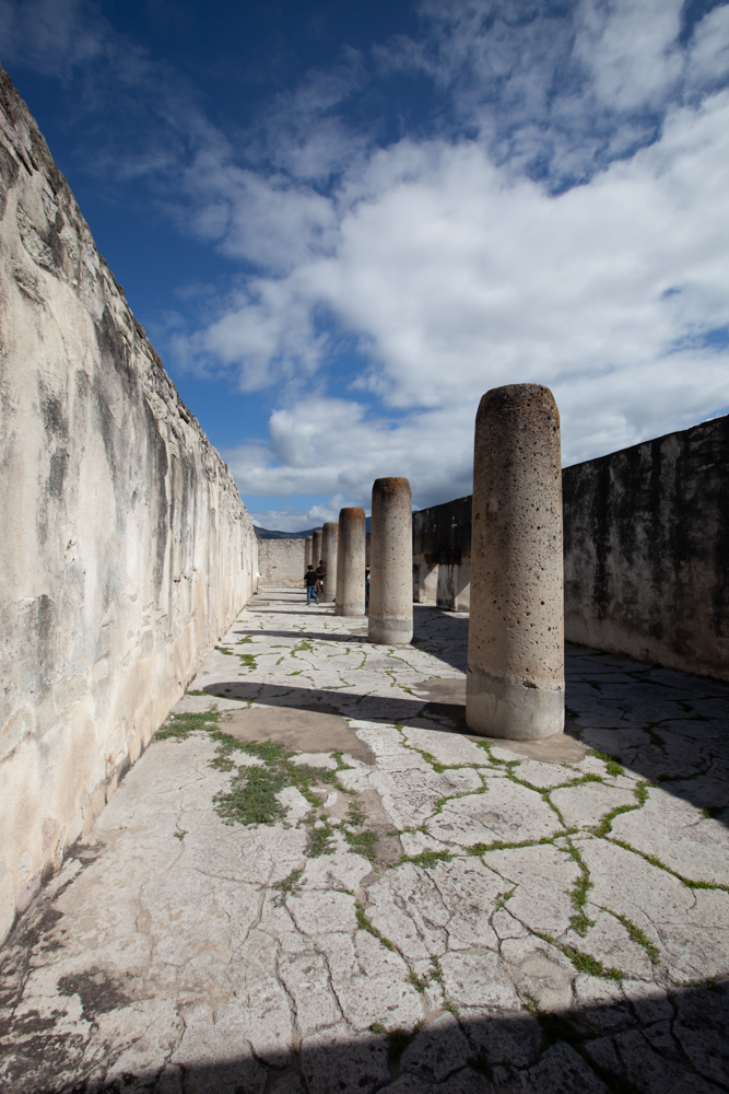 Palace column room -Mitla ruins - Oaxaca - Mexico - Mexique