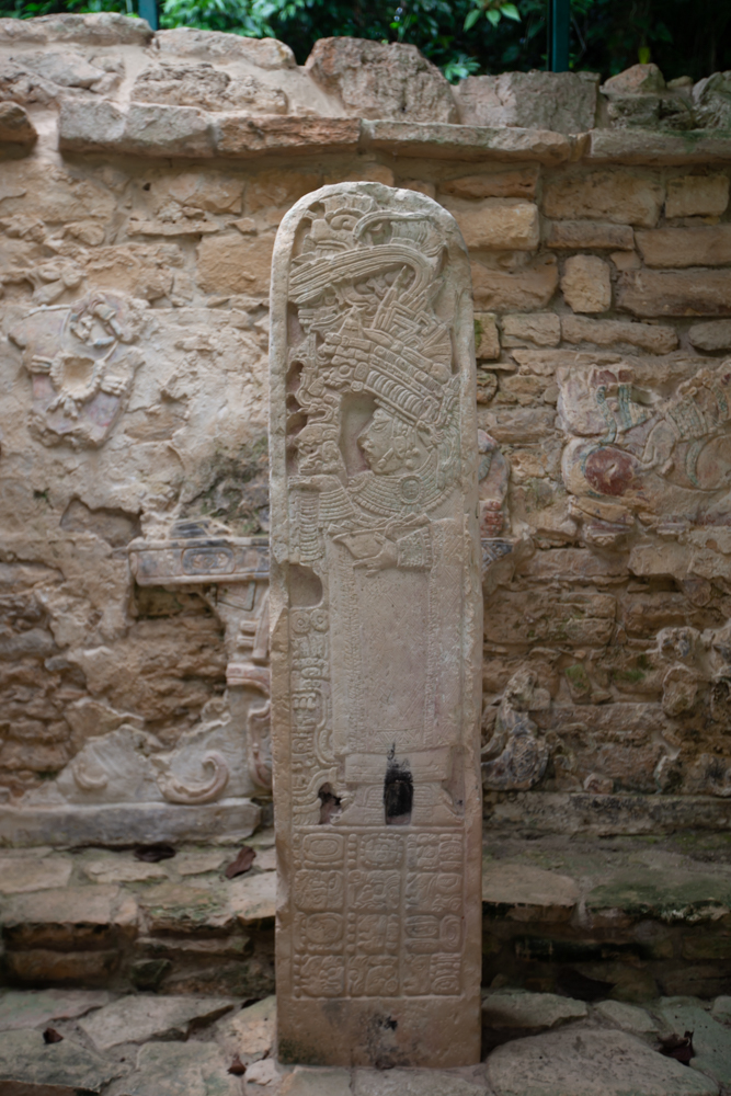Stele 35 of temple 21 - Yaxchilan