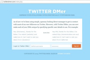 login twitterDMer