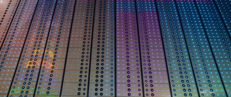 multi color metallic surface with bulb light - bangkok - architecture