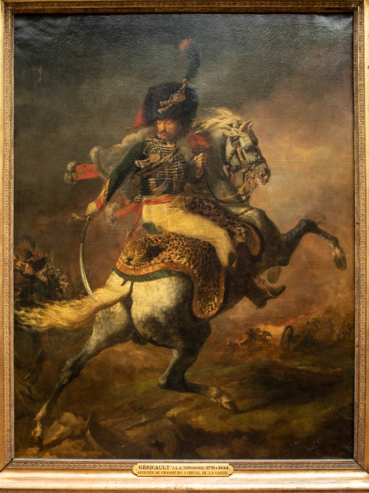 The Charging Chasseur - Officer of Imperial Guard - Theodore GERICAULT  - Oil On Canvas - 1812