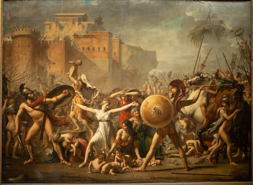 The Intervention Of The Sabine Women - Jacques Louis DAVID - Oil On Canvas - 1799