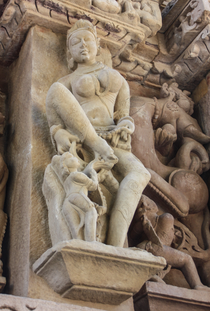 sculpture Adinatha temple - khajuraho