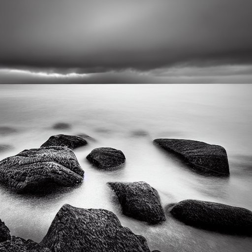 Seascape with rocks
Stable Diffusion